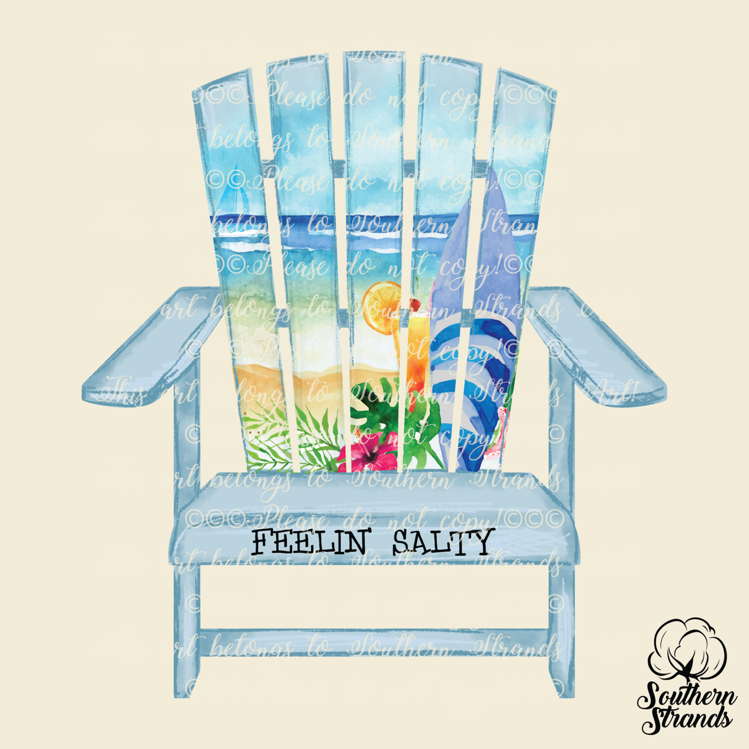 Feelin&#39; Salty - Beach Chair | DIGITAL DESIGN