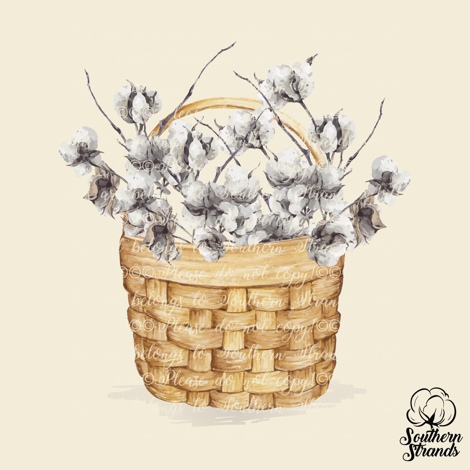 Cotton Basket - Add your own words | DIGITAL DESIGN