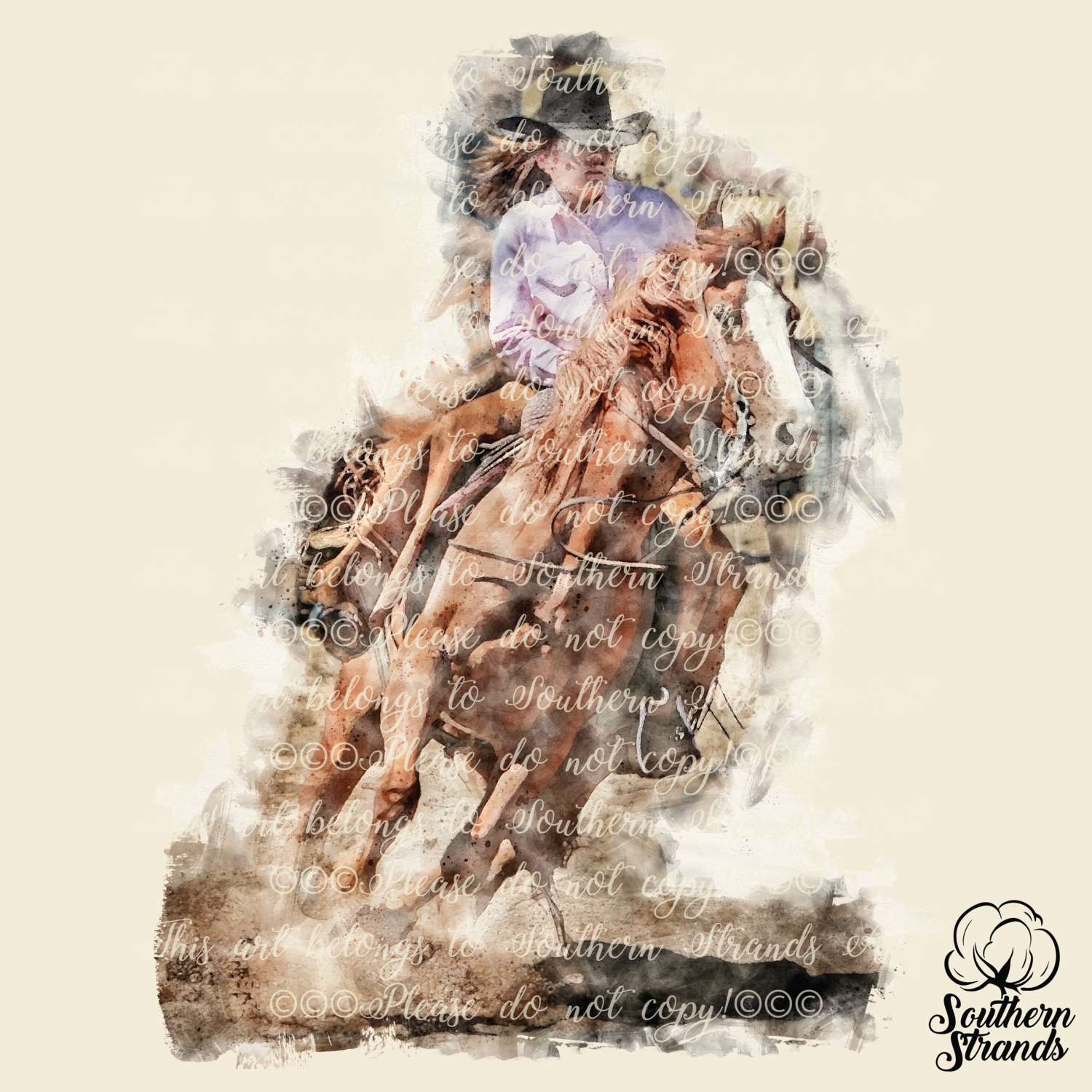 Watercolor Cowgirl