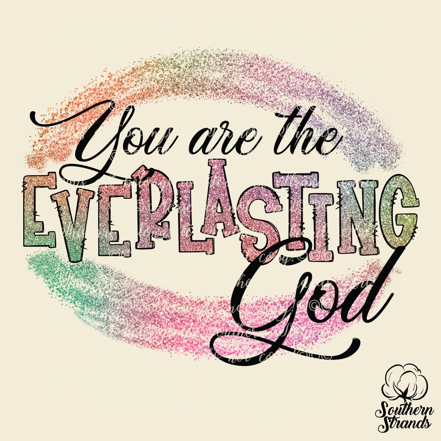 Everlasting God - Glitter Circle