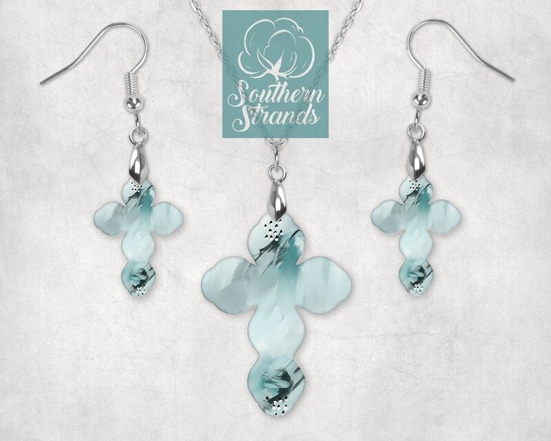 EC14 - JEWELRY - SS Scalloped Cross