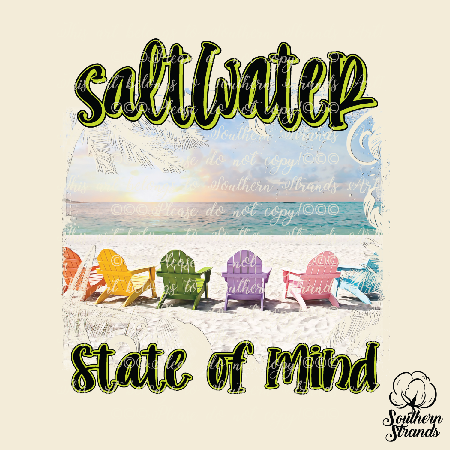 Beach - Saltwater State Of Mind | DIGITAL DESIGN