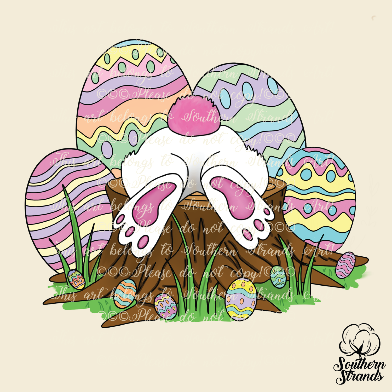 Bunny Bottom - Stump - Pink