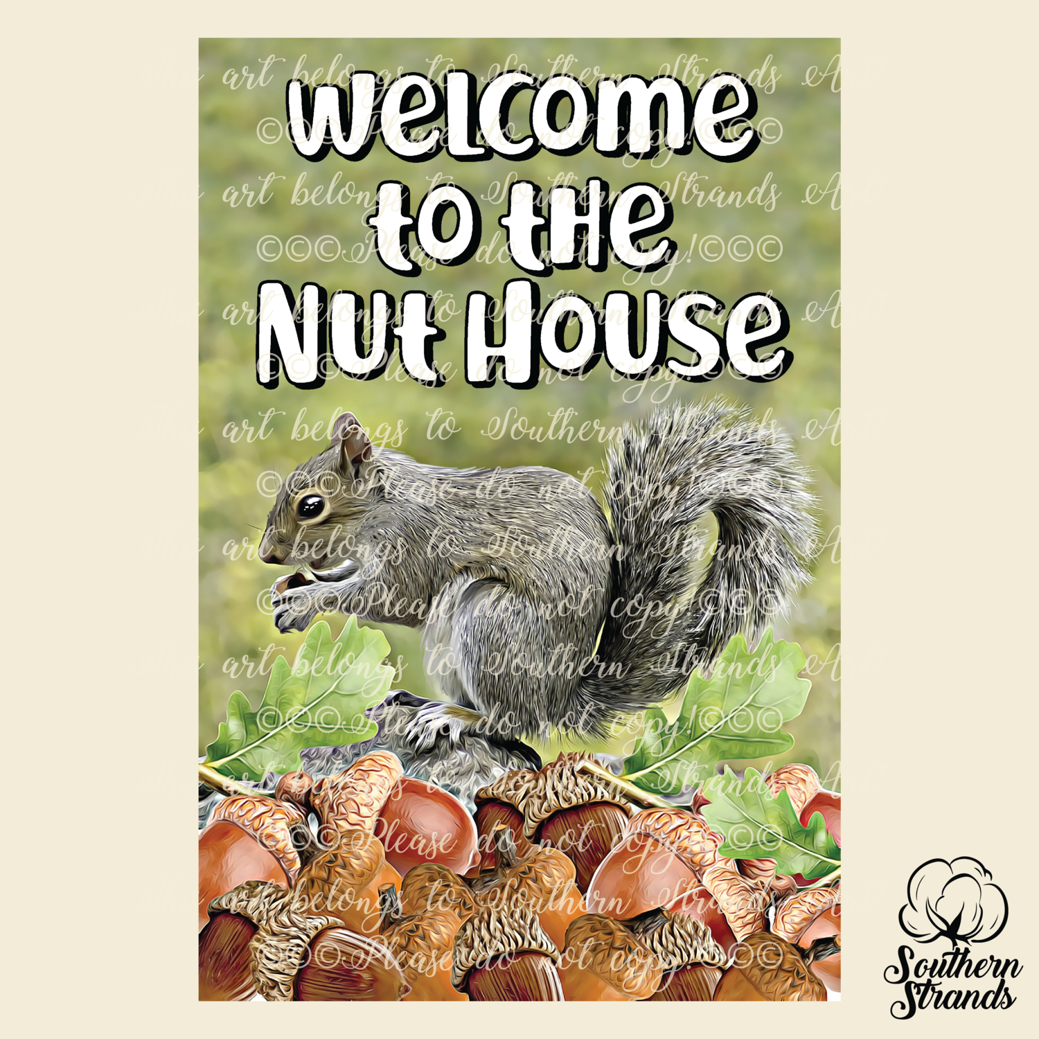 Nut House Garden Flag - Add your Name or Zipcode | DIGITAL DESIGN