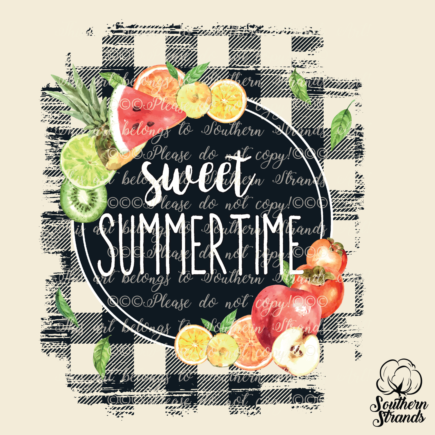 Sweet Summertime - Watercolor Fruit | DIGITAL DESIGN