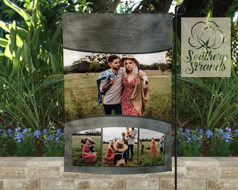 Grunged Arched Garden Flag 12x18 - NO TEXT