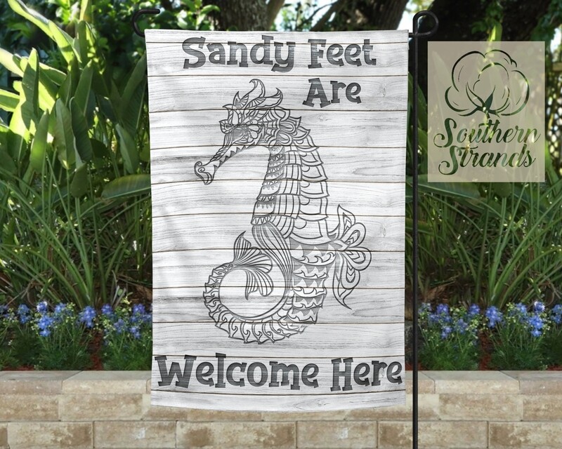 Sandy Feet Garden Flag