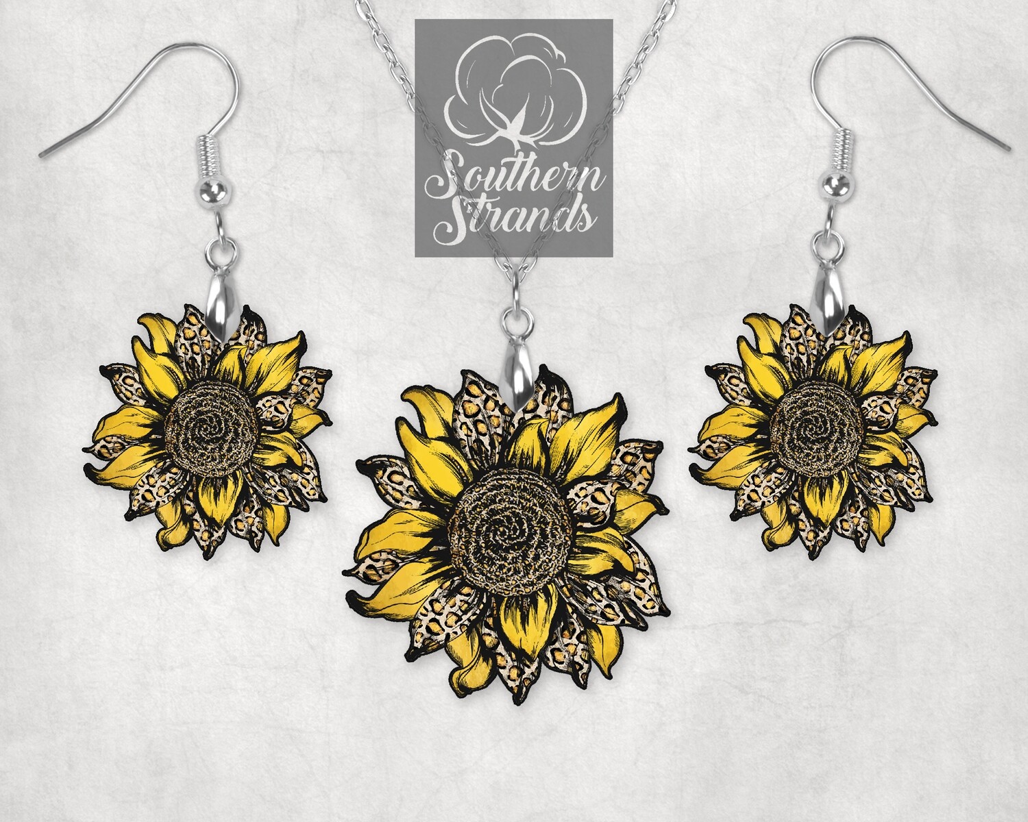 Leopard Sunflower - JEWELRY - SS Leopard Sunflower
