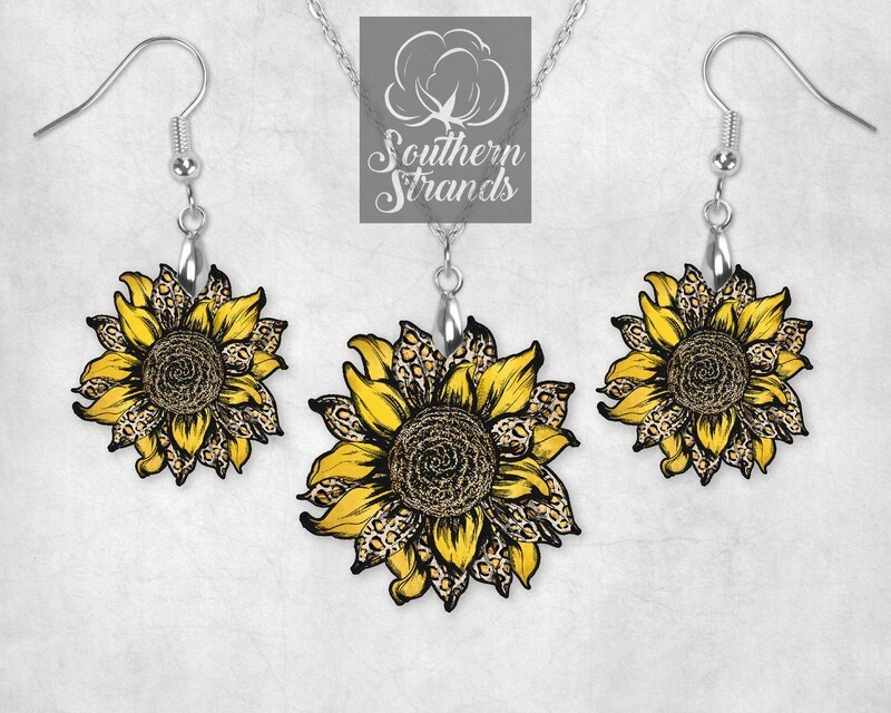 Leopard Sunflower - JEWELRY - SS Leopard Sunflower