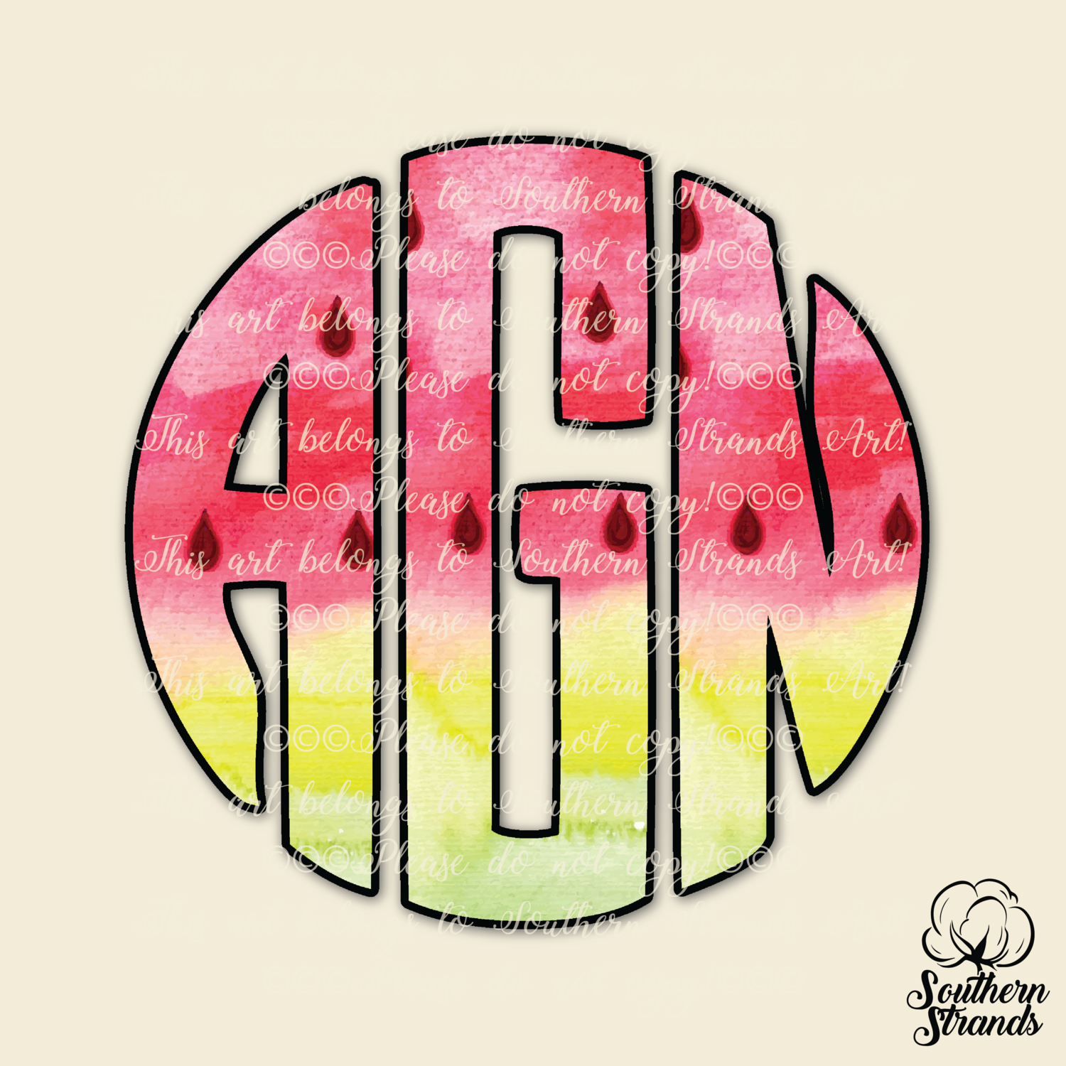 Watermelon Circle Alpha