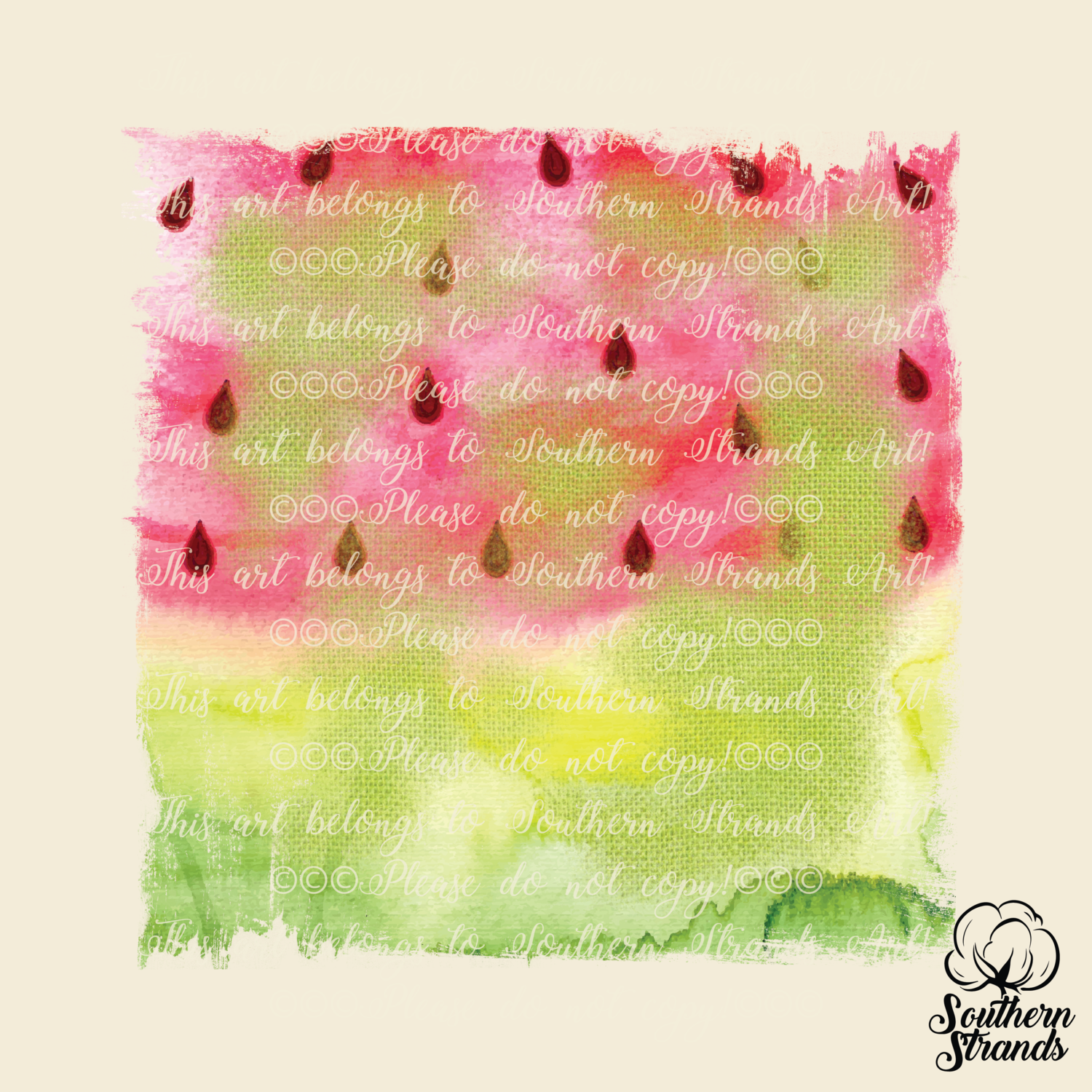 Watermelon Grunge Splash