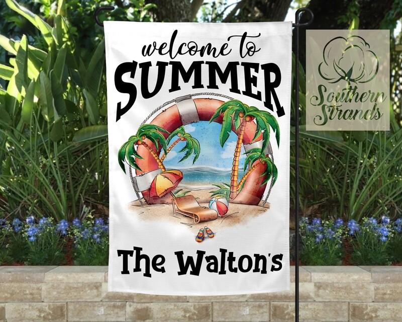 Welcome To Summer Garden Flag - 12x18