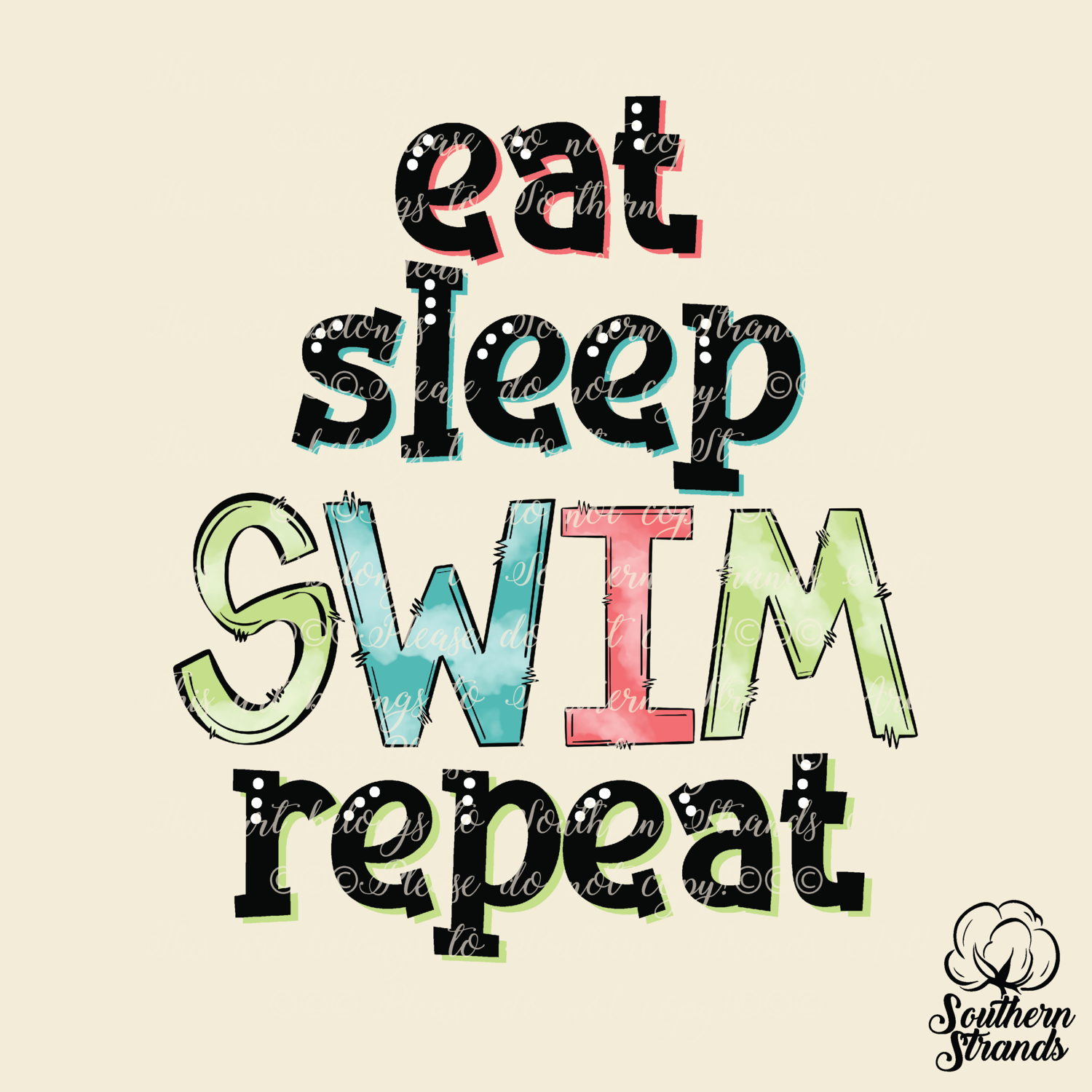 eat, sleep, SWIM, repeat | DIGITAL DESIGN