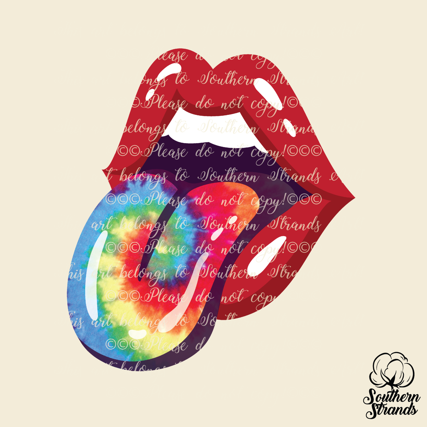 TieDye Tongue | DIGITAL DESIGN