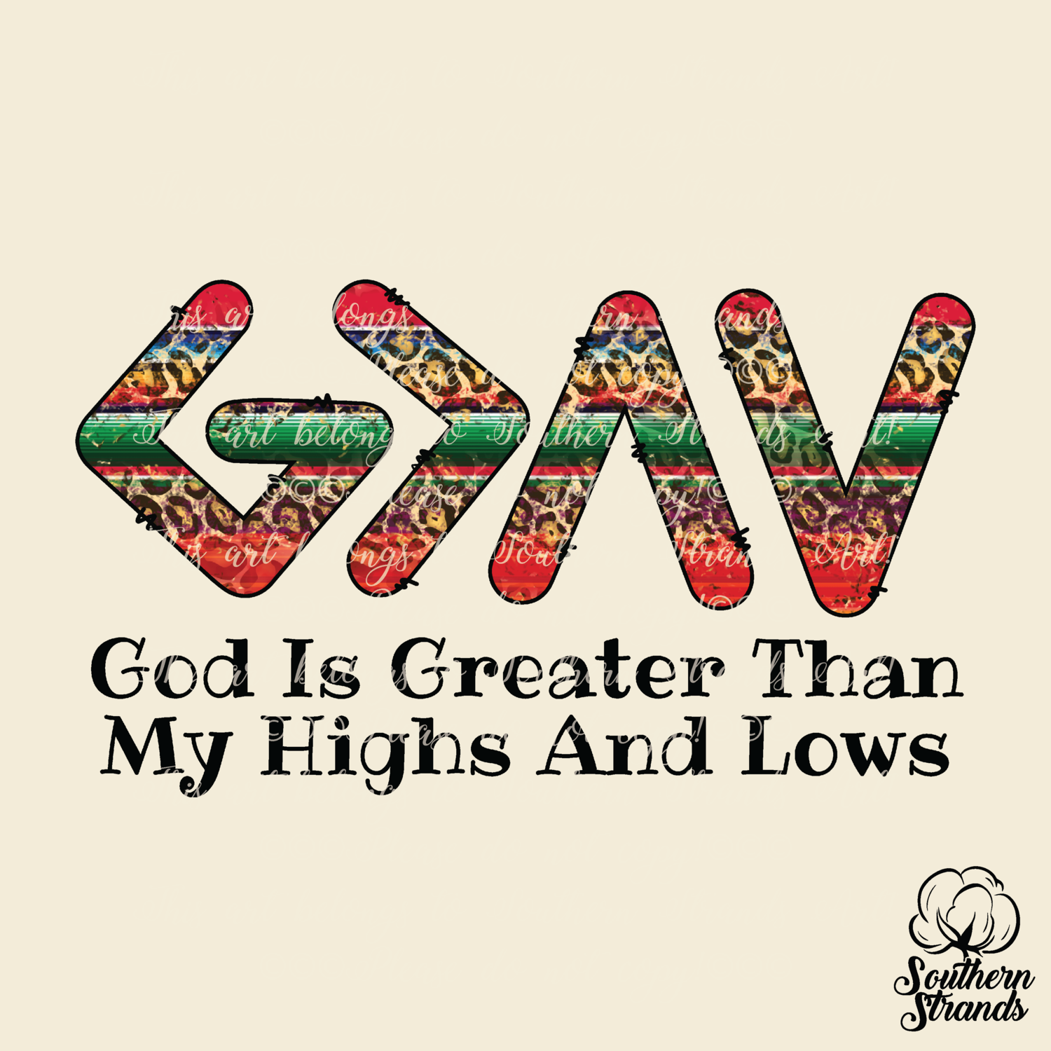 God Is Greater - Serape Leopard
