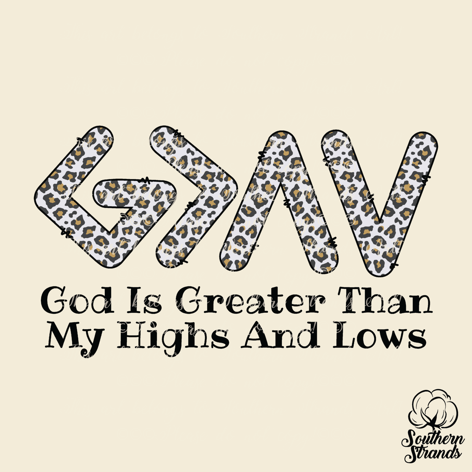 God Is Greater - White Leopard