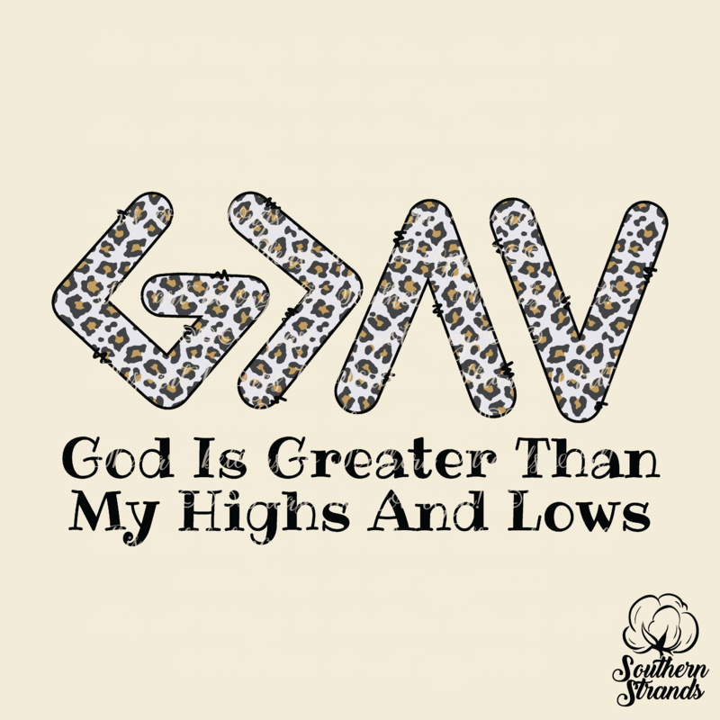 God Is Greater - White Leopard