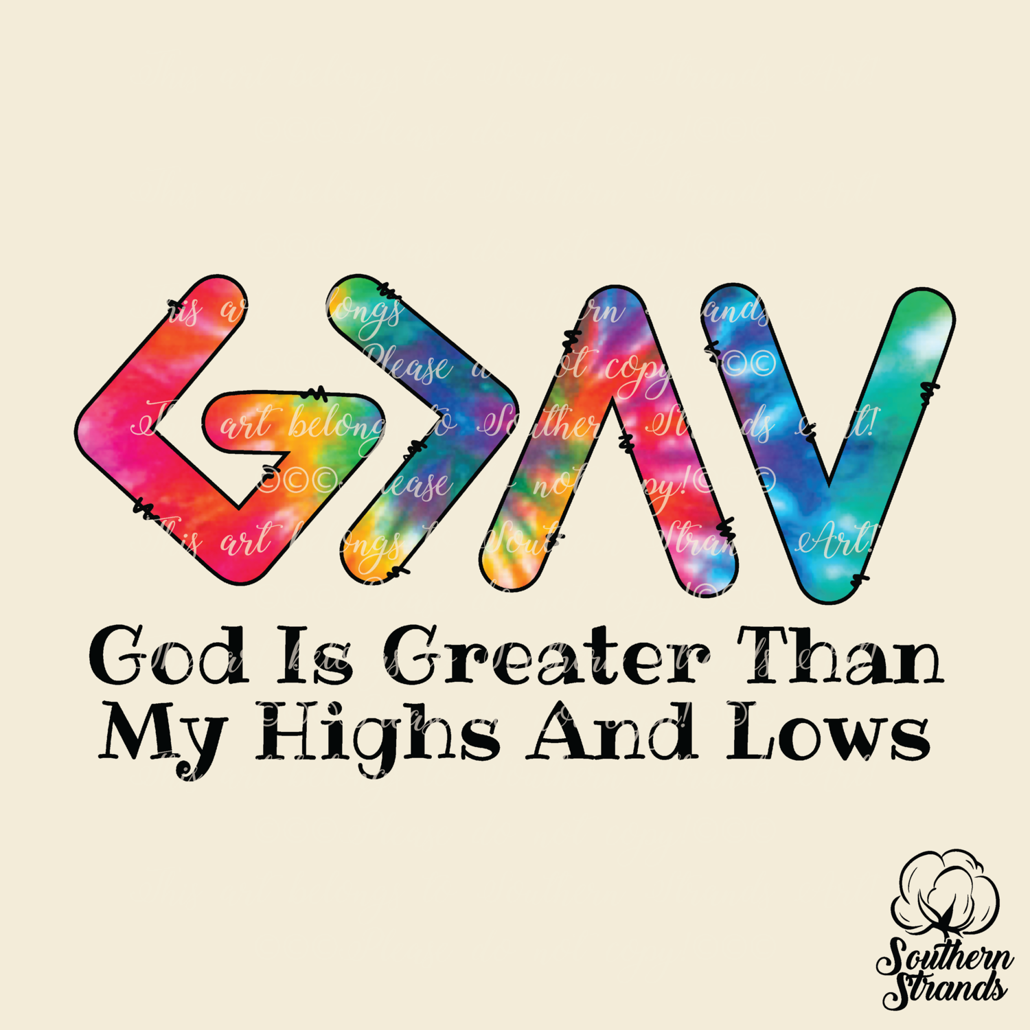 God Is Greater - Tie Dye