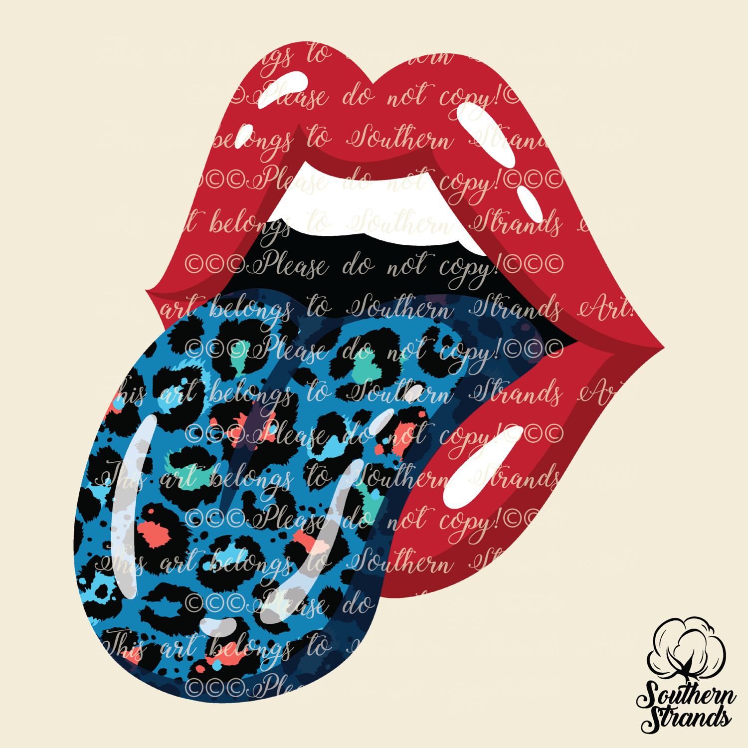 Crazy Leopard Tongue | DIGITAL DESIGN