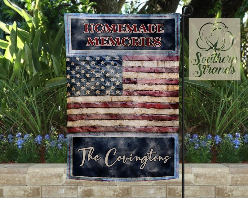 Homemade Memories Garden Flag - 12x18