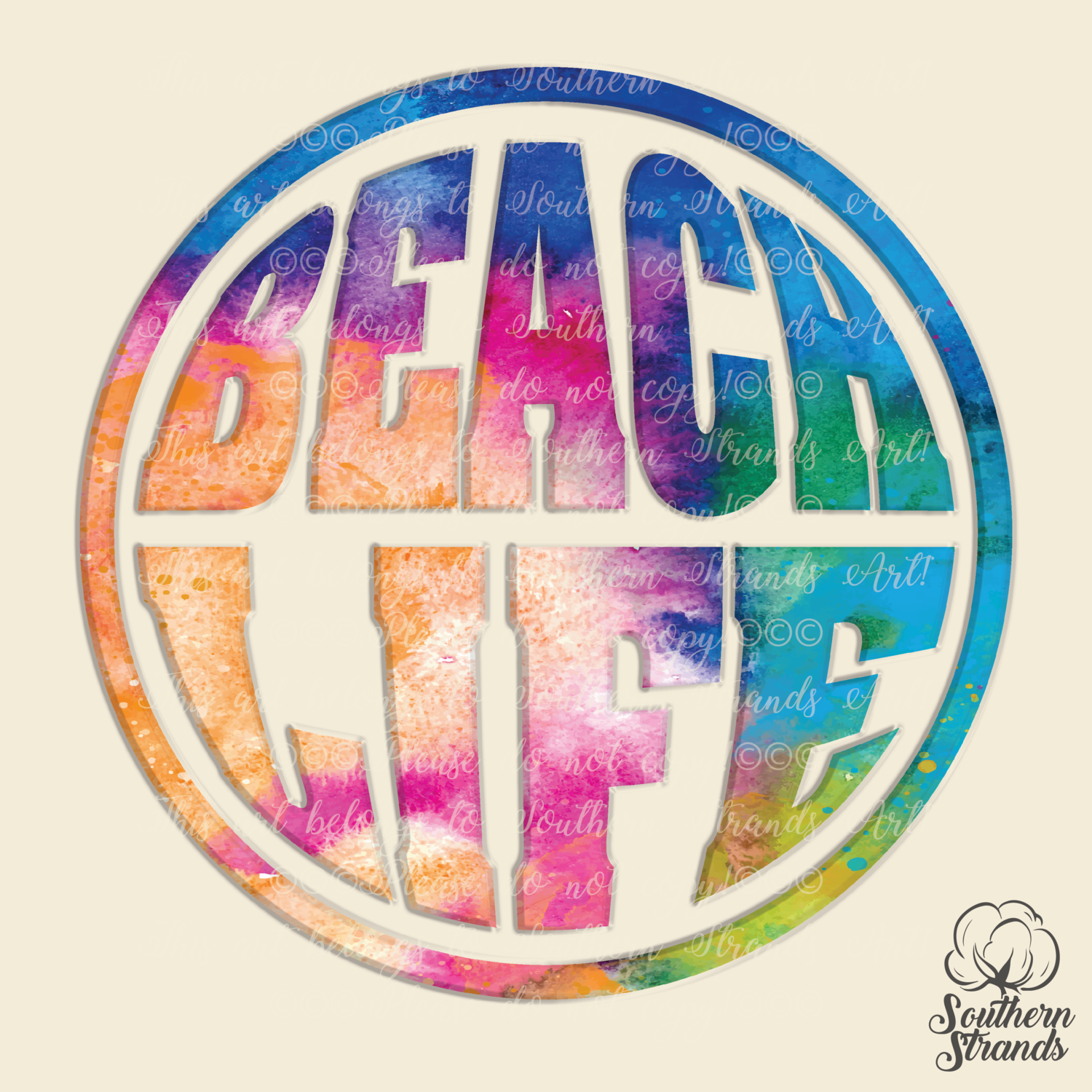 Beach Life Circle | DIGITAL DESIGN