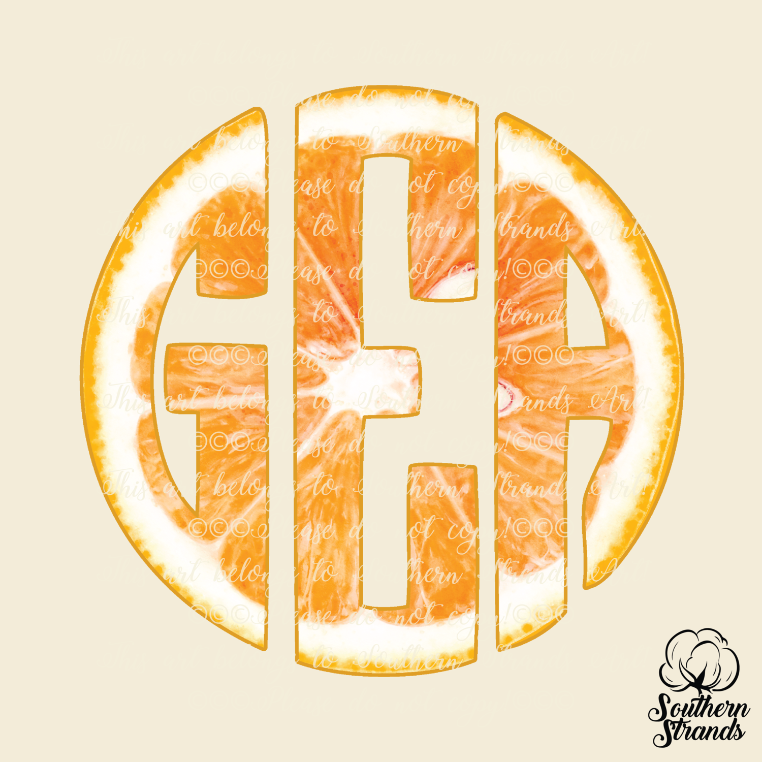 Watercolor Orange Circle Alpha