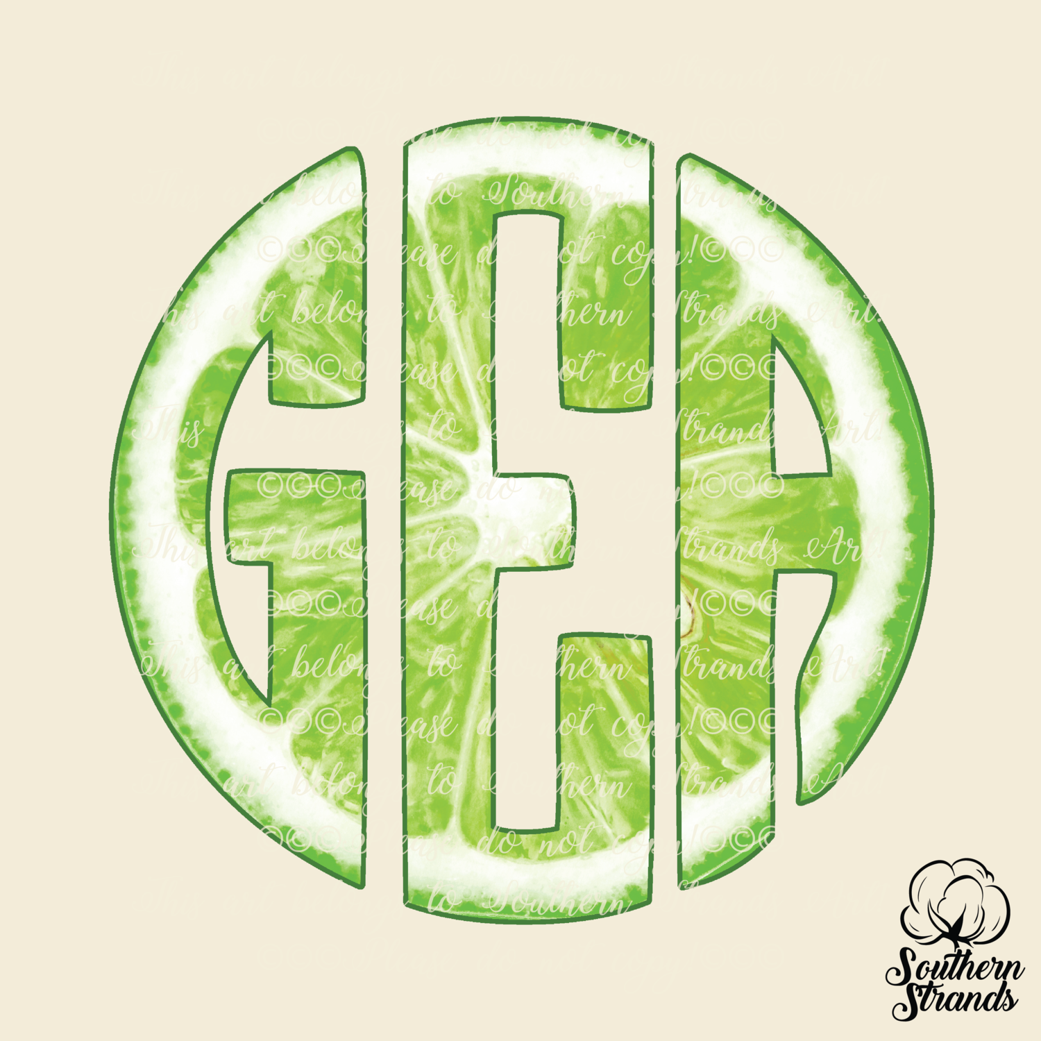 Watercolor Lime Circle Alpha