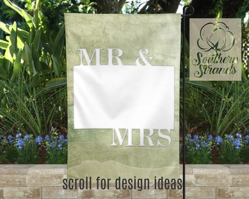 Mr and Mrs Garden Flag - 12x18