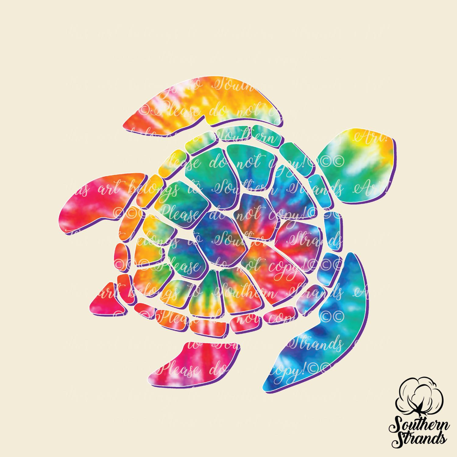 Tie Dye Turtle | DIGITAL DESIGN