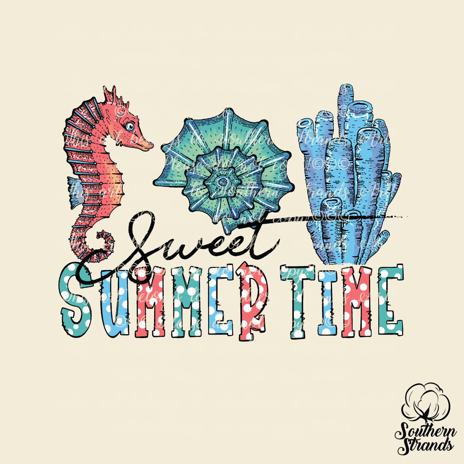 Sweet Summertime Under The Sea | DIGITAL DESIGN