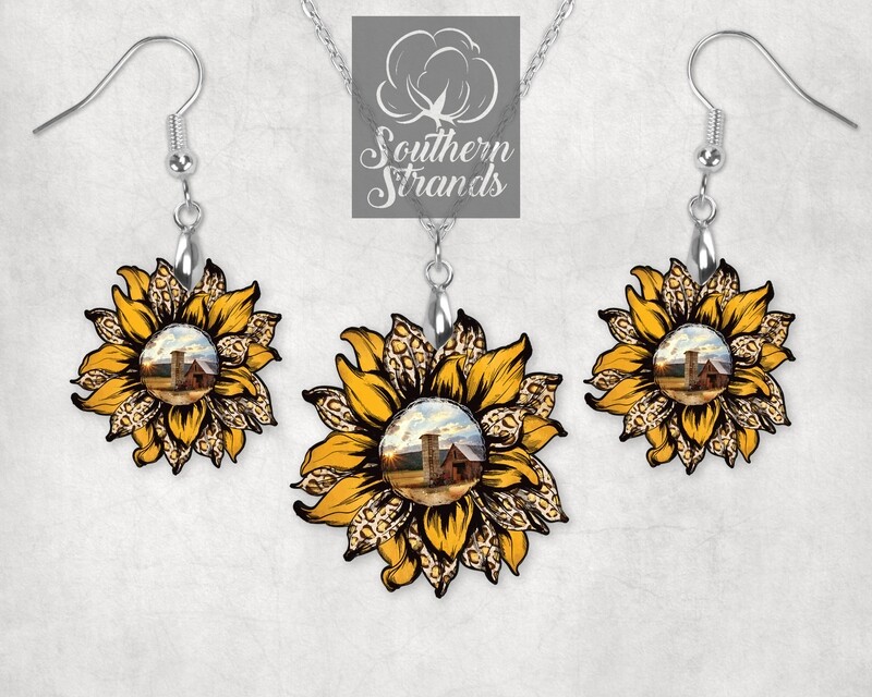 Farm Sunflower - JEWELRY/ KEYCHAIN - fits SS Sunflower Blank