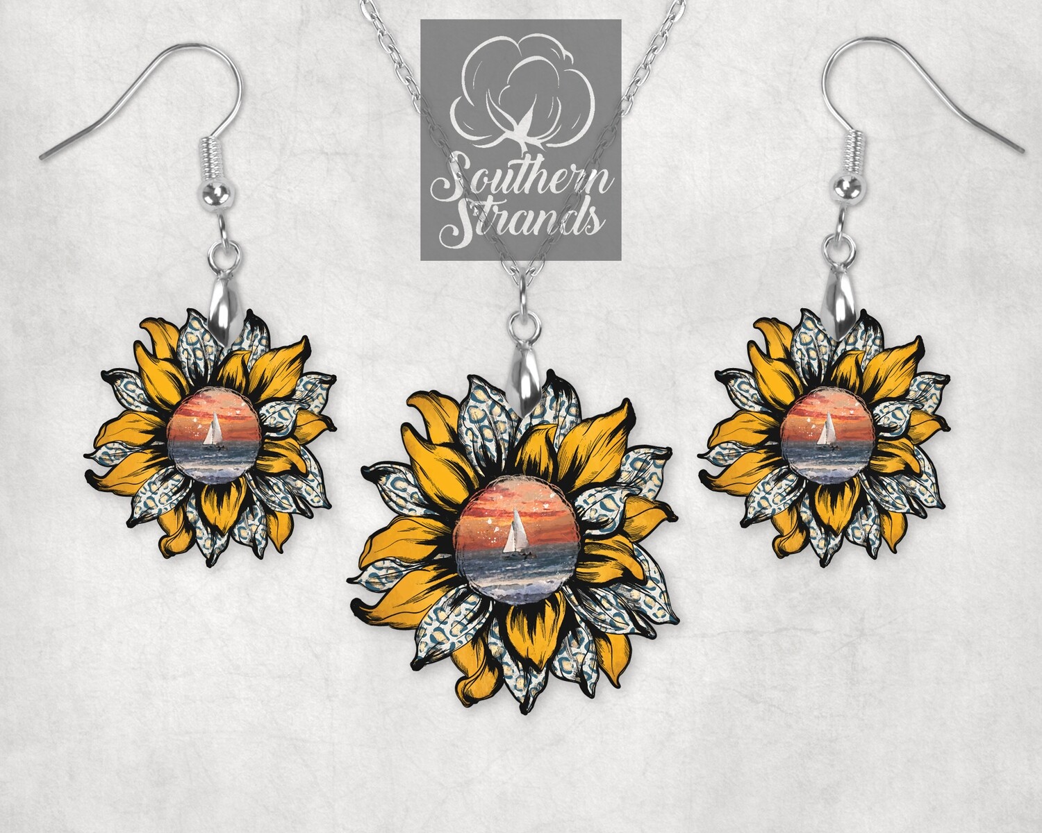 Set Sail Sunflower - JEWELRY/ KEYCHAIN - fits SS Sunflower Blank