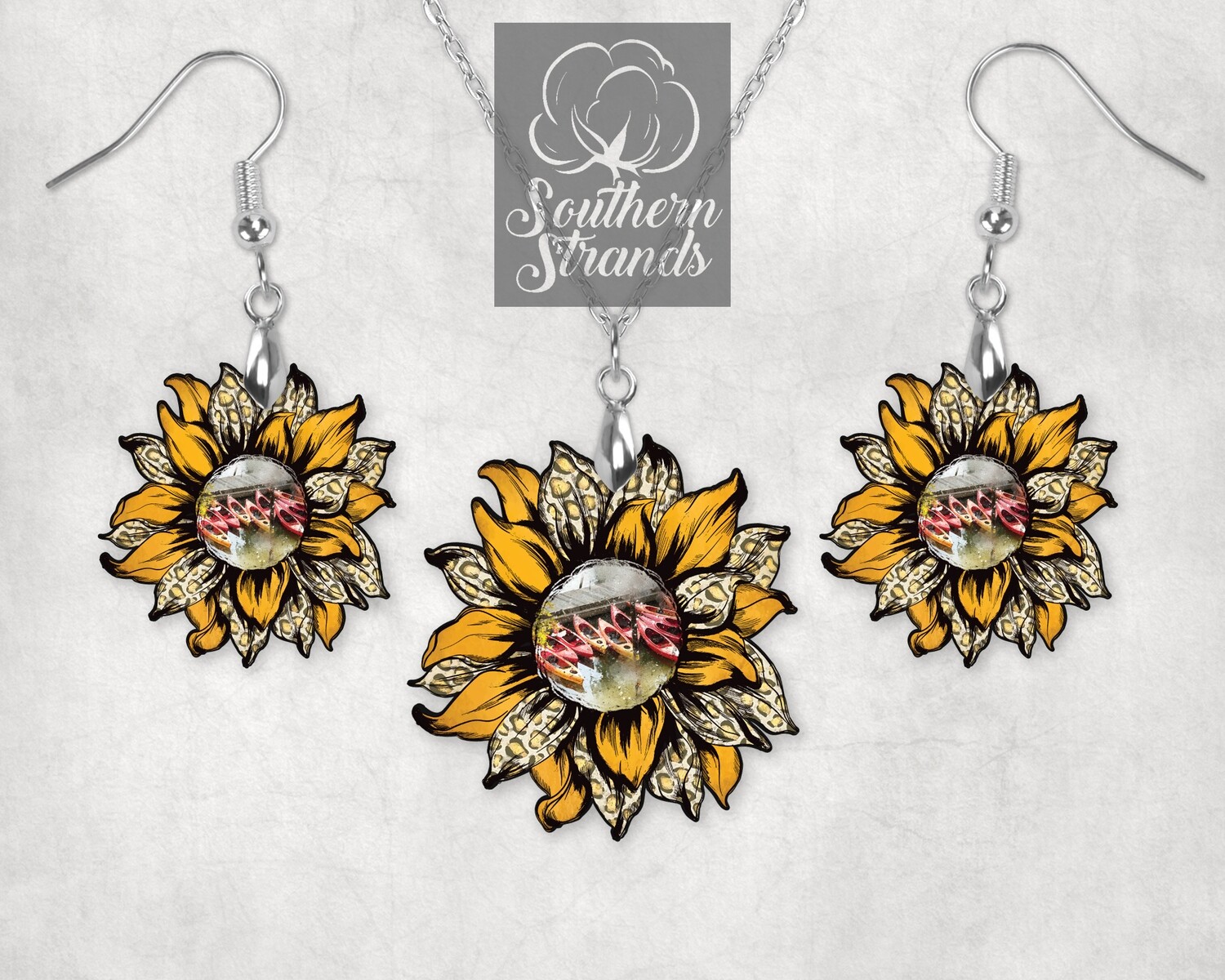 Kayak Sunflower - JEWELRY/ KEYCHAIN - fits SS Sunflower Blank