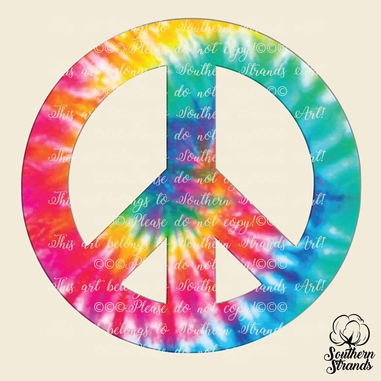Peace Sign Tie Dye | DIGITAL DESIGN