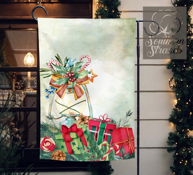 Christmas Lantern Garden Flag - 12x18