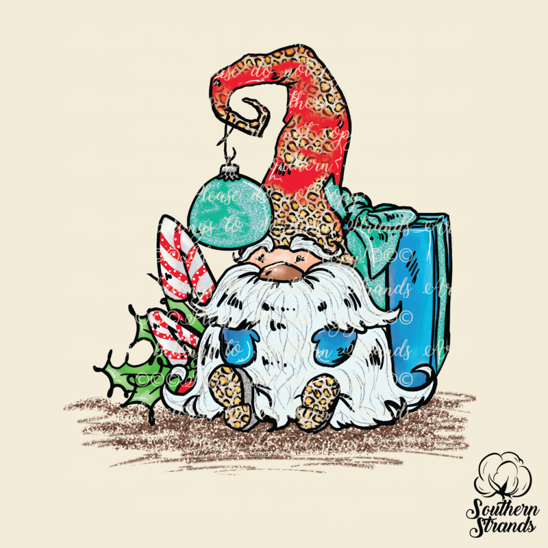 Leopard Christmas Gnome | DIGITAL DOWNLOAD