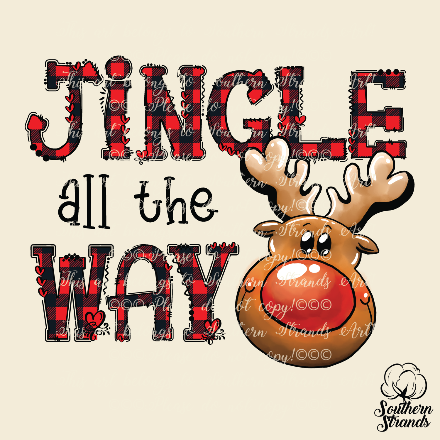 Jingle All The Way Reindeer | DIGITAL DOWNLOAD