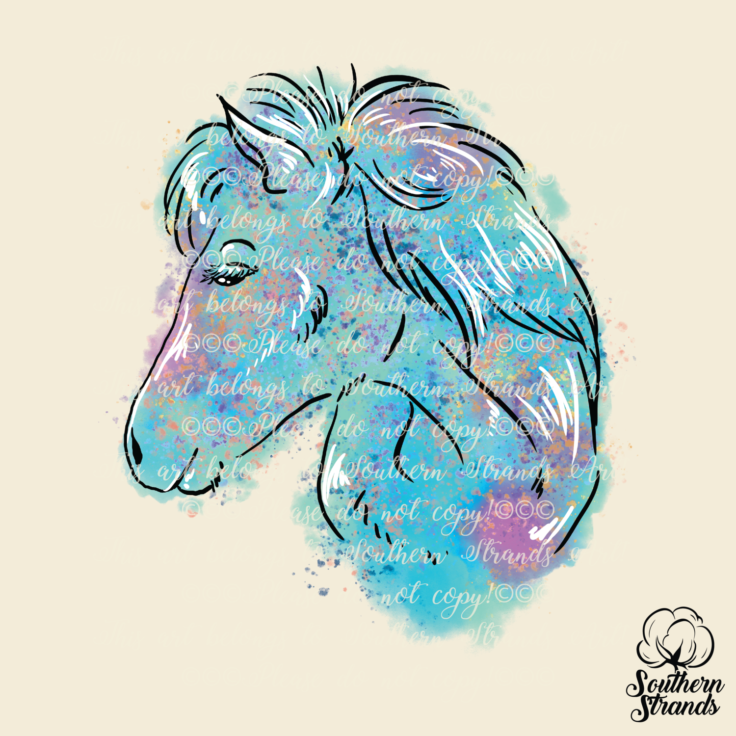 Rainbow Pony - Turquoise