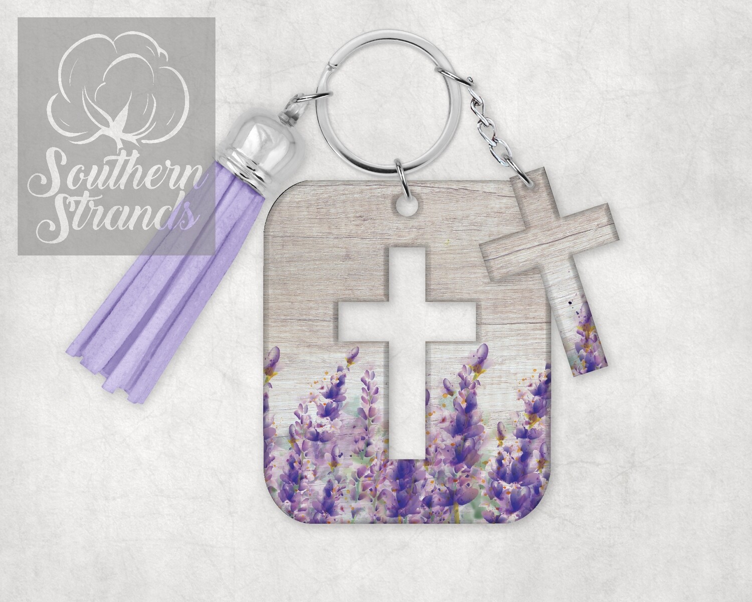 Cross In A Cross Lavender - Key Chain
