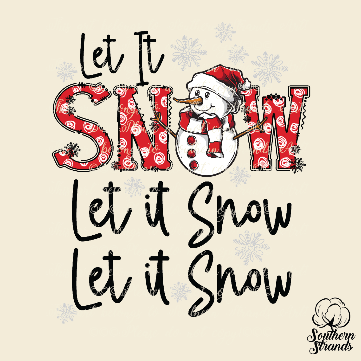 Let It Snow - Doodle | DIGITAL DOWNLOAD