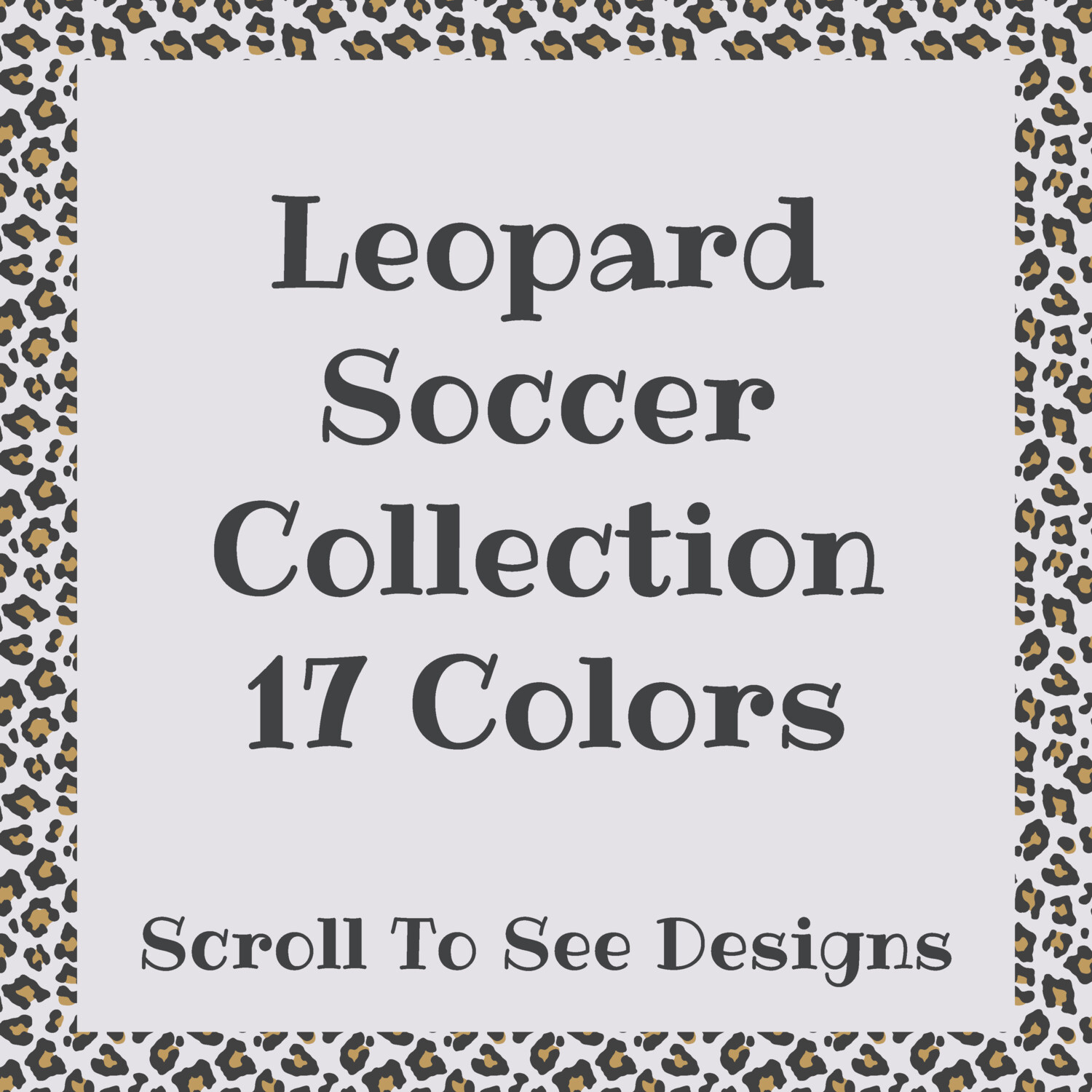 Sports Mom - Leopard Soccer Collection