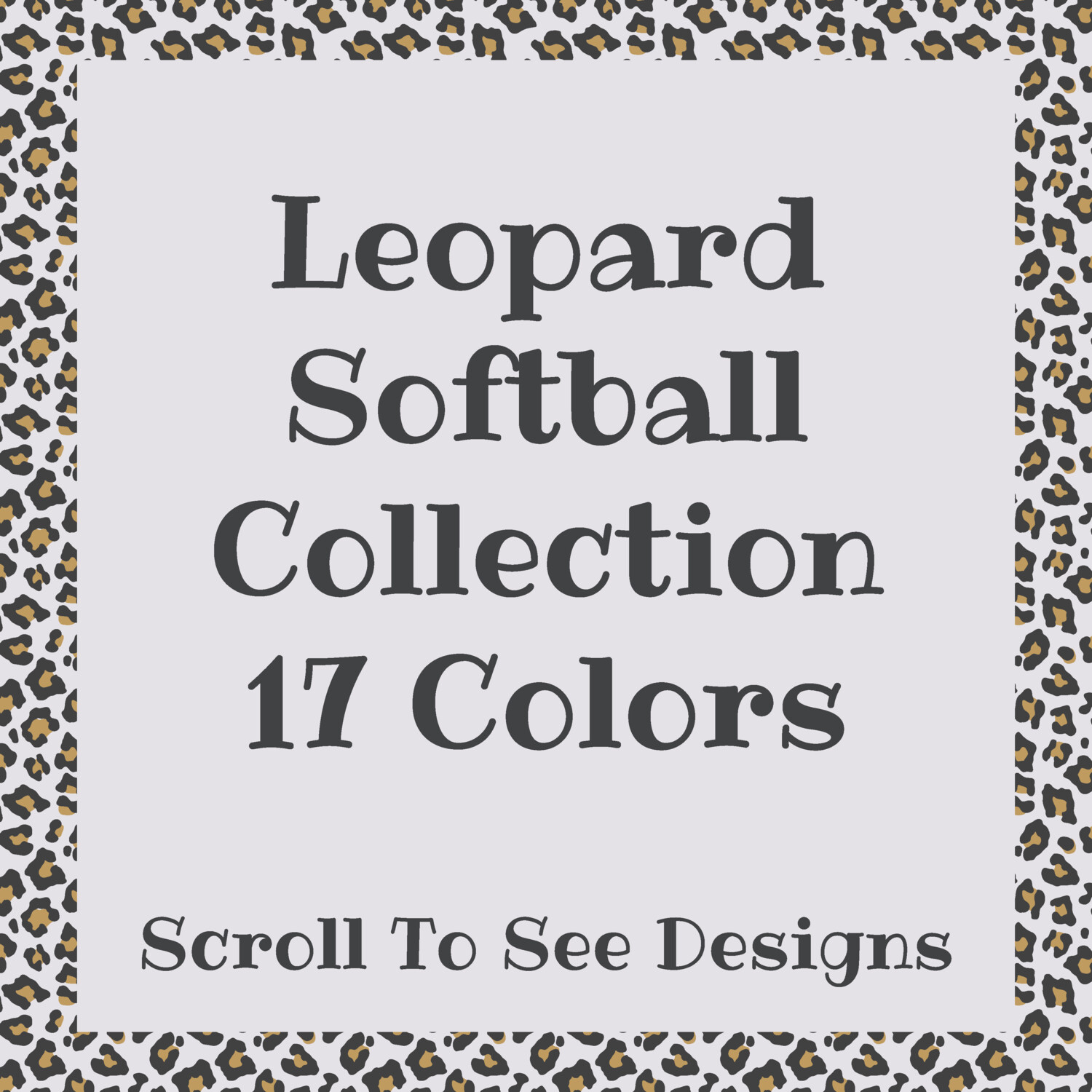 Sports Mom - Leopard Softball Collection