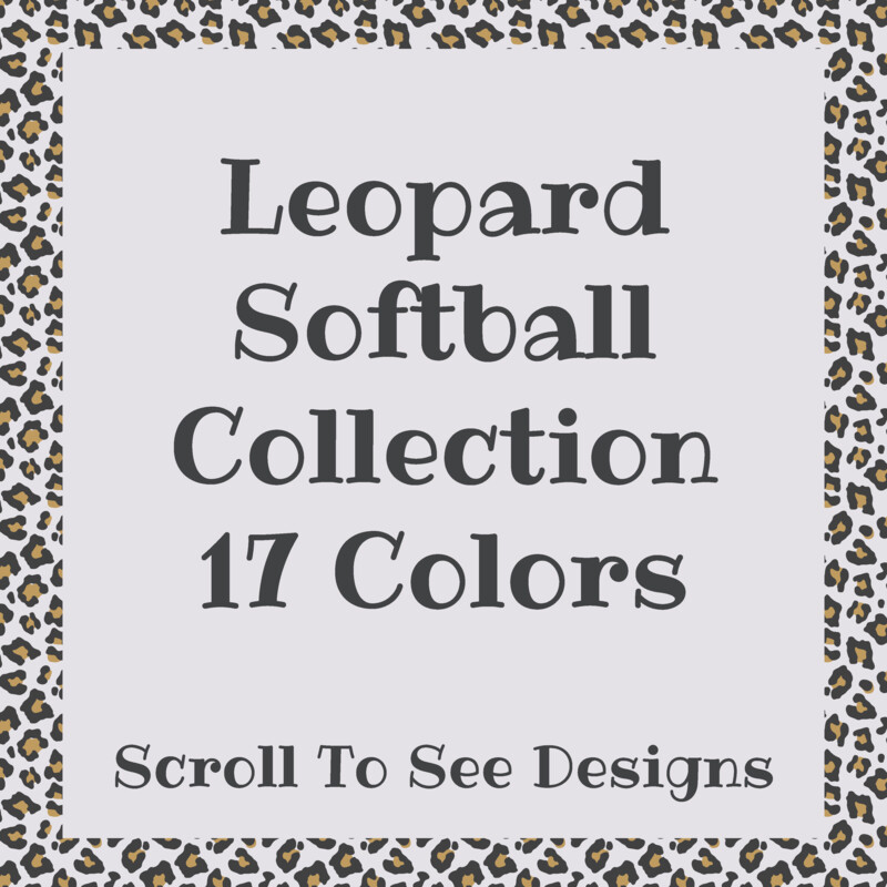 Sports Mom - Leopard Softball Collection