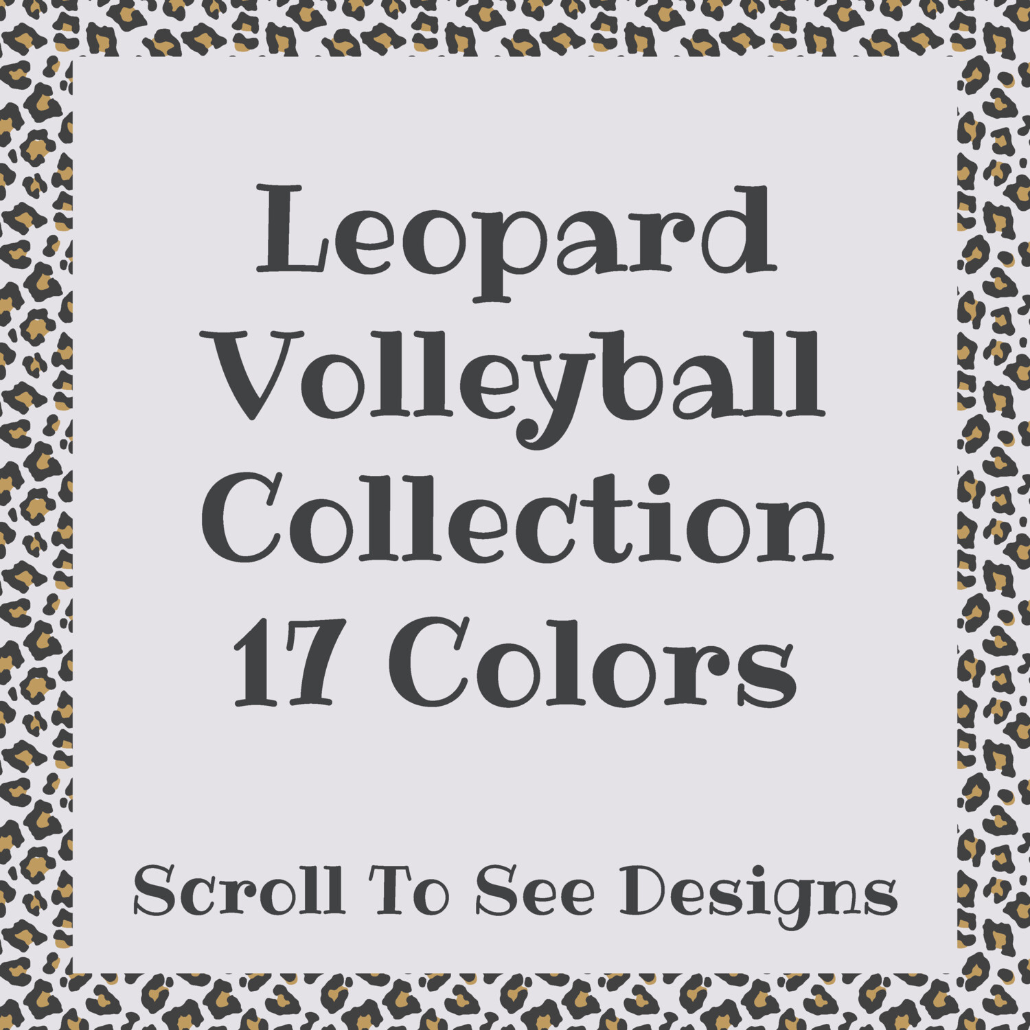 Sports Mom - Leopard Volleyball Collection