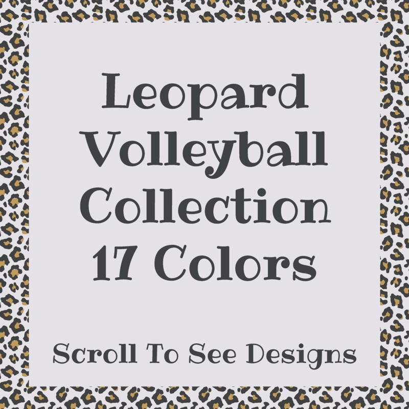 Sports Mom - Leopard Volleyball Collection