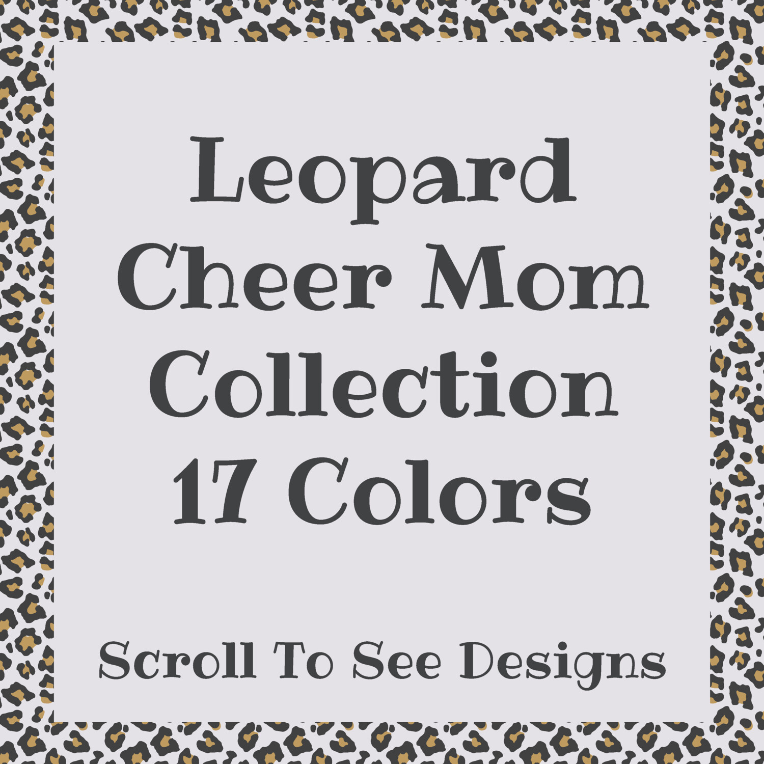 Sports Mom - Leopard Cheer Collection