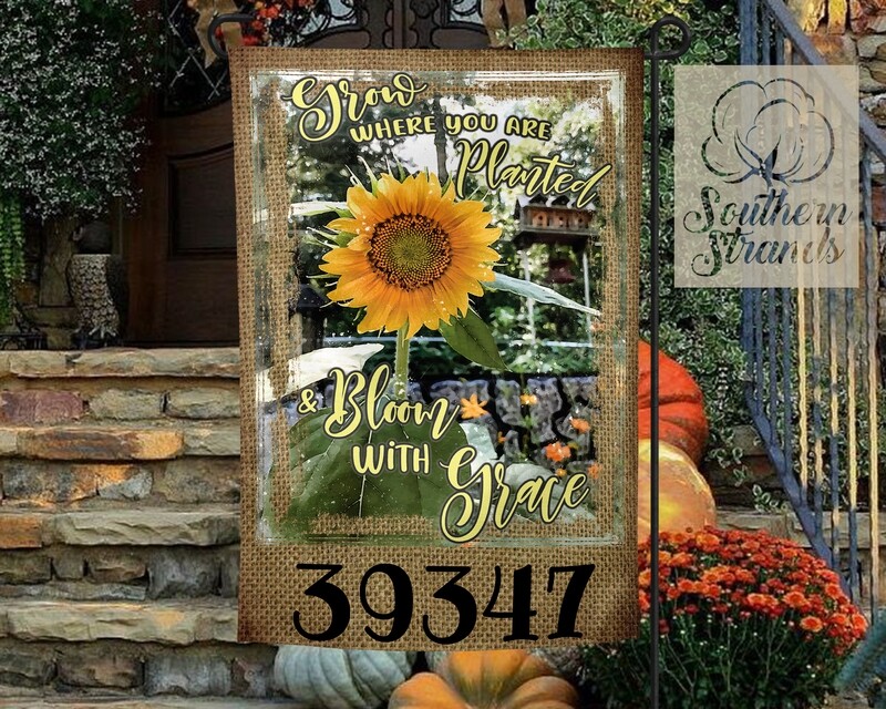 Grow and Bloom Garden Flag - 12x18