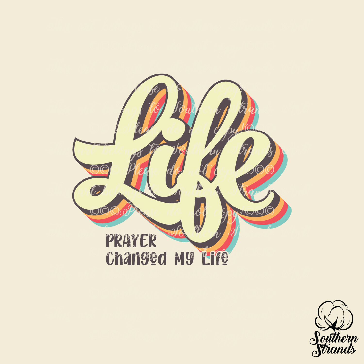 Retro Words Of Faith - Life | DIGITAL DOWNLOAD