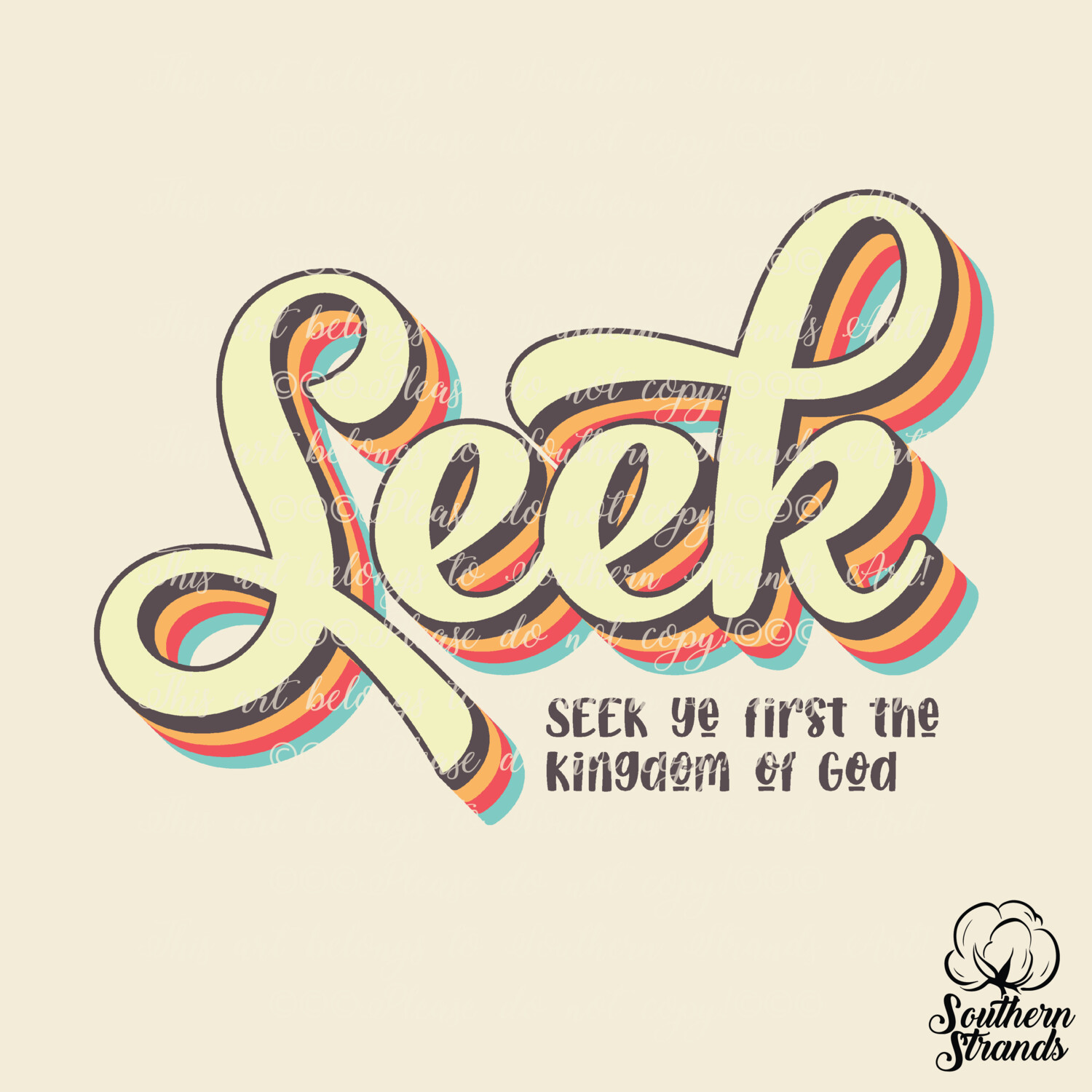 Retro Words Of Faith - Seek | DIGITAL DOWNLOAD