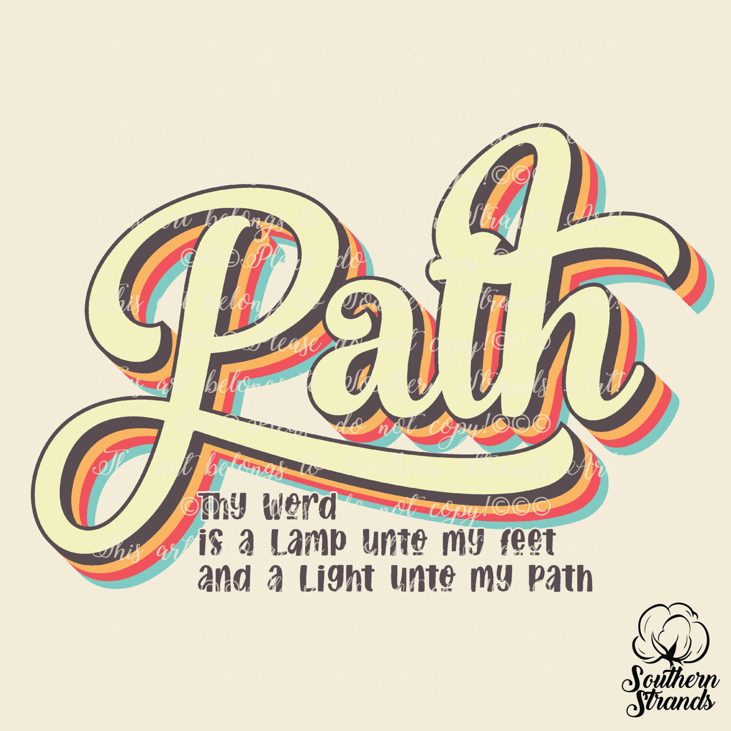 Retro Words Of Faith - Path | DIGITAL DOWNLOAD